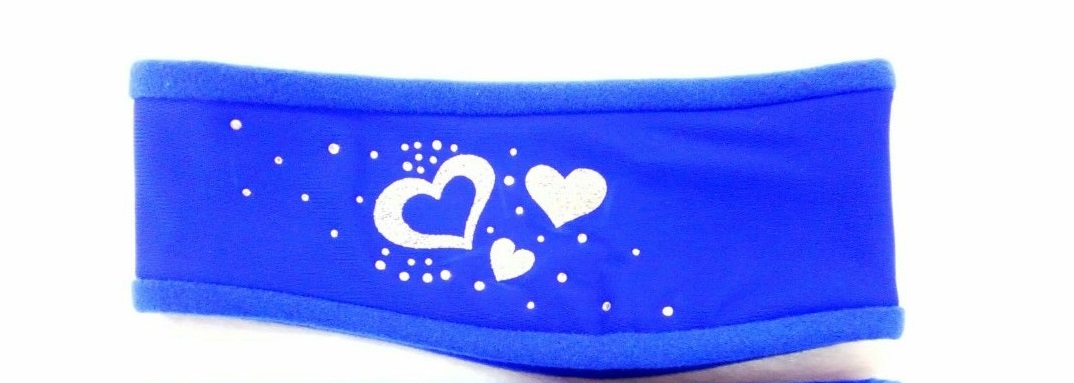 Термо повязка с дизайном сердечки