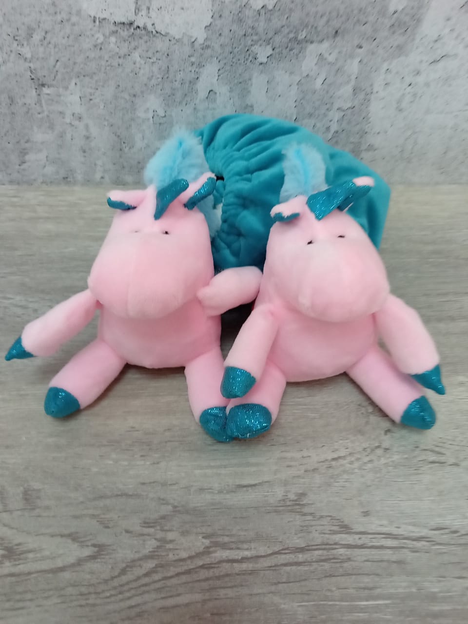 Чехлы-игрушки на лезвия "Единорожки" розовые