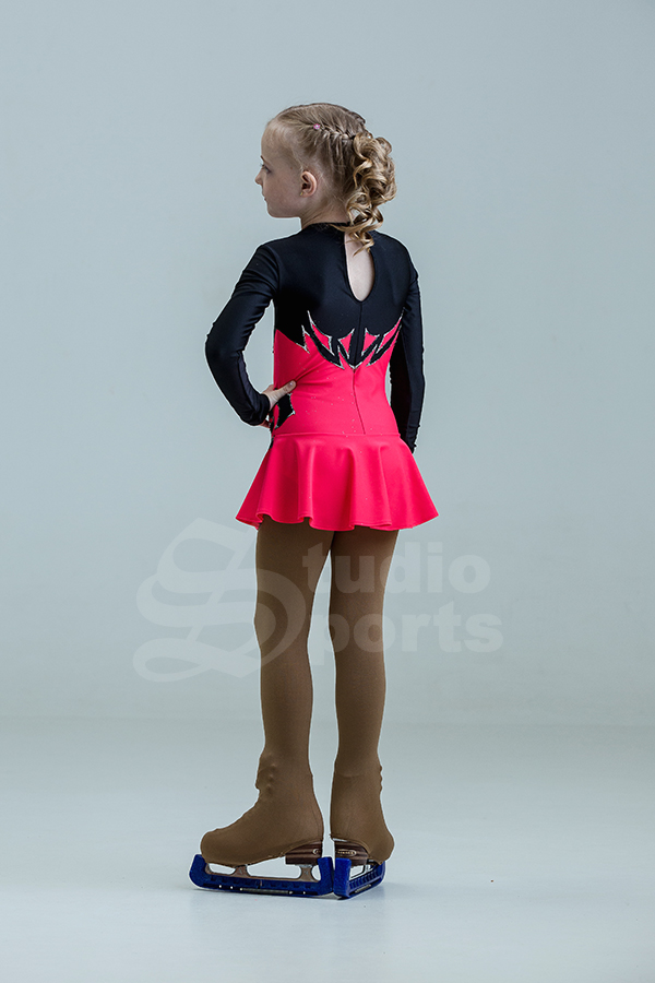 Платье для выступлений "Красное-чёрное"