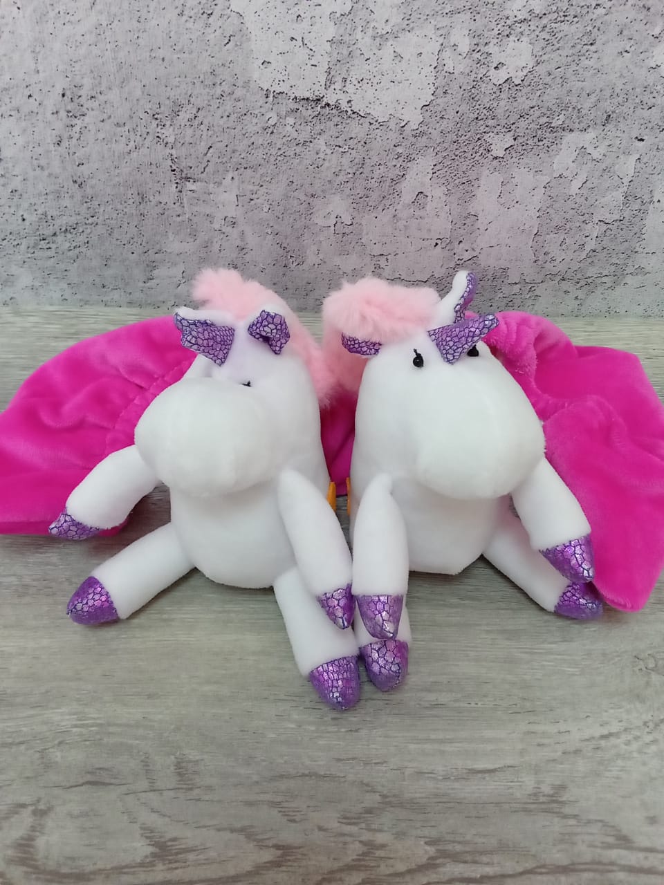 Чехлы-игрушки на лезвия "Единорожки" белые