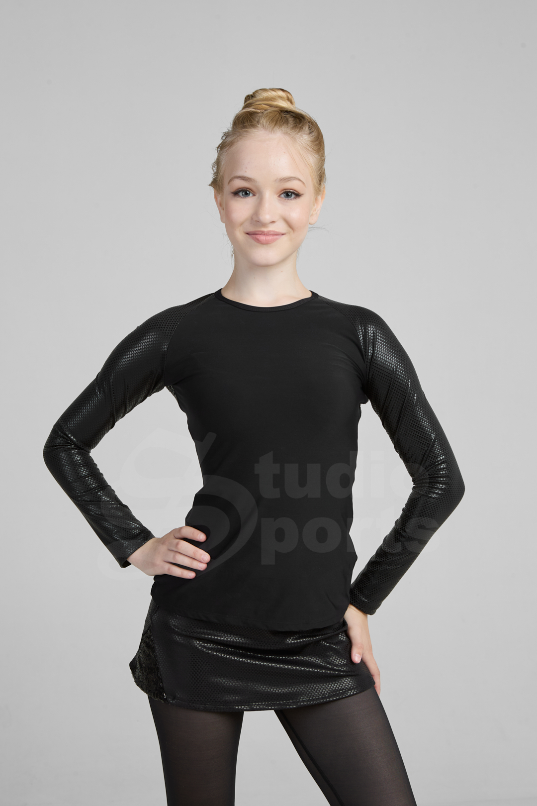 Термо лонгслив "Вики black"