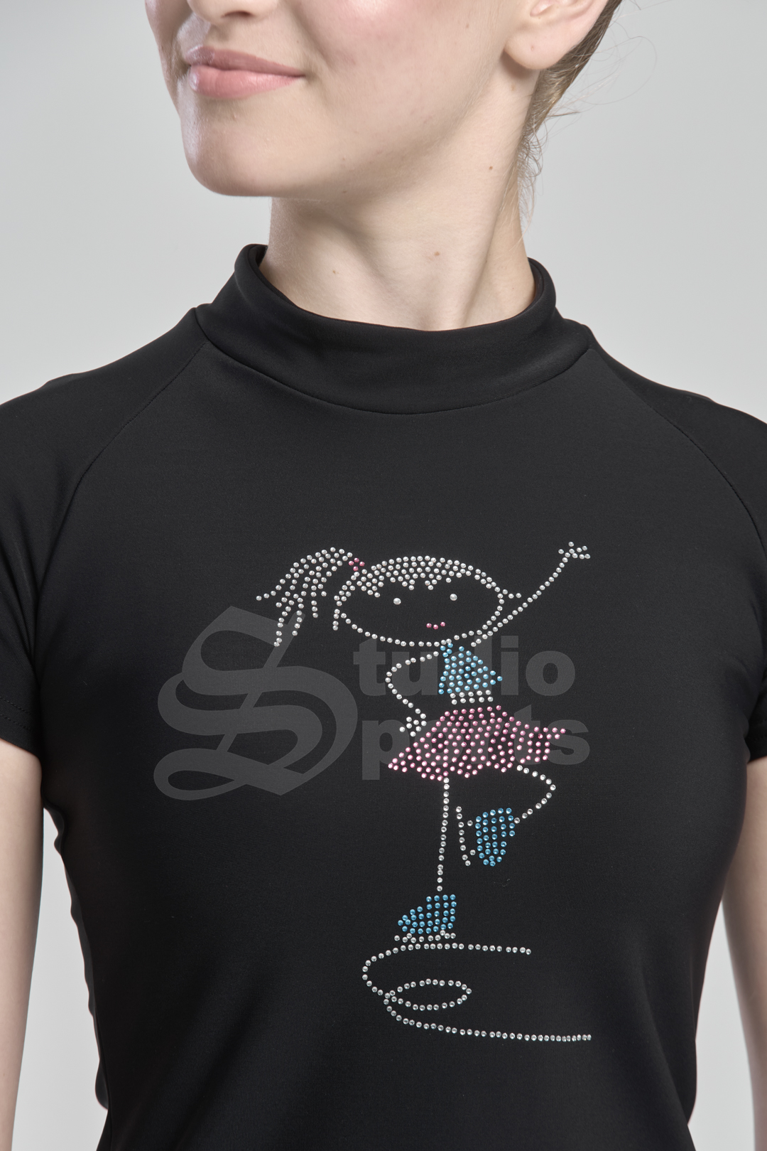 Термо футболка "Реглан" с фигуристкой