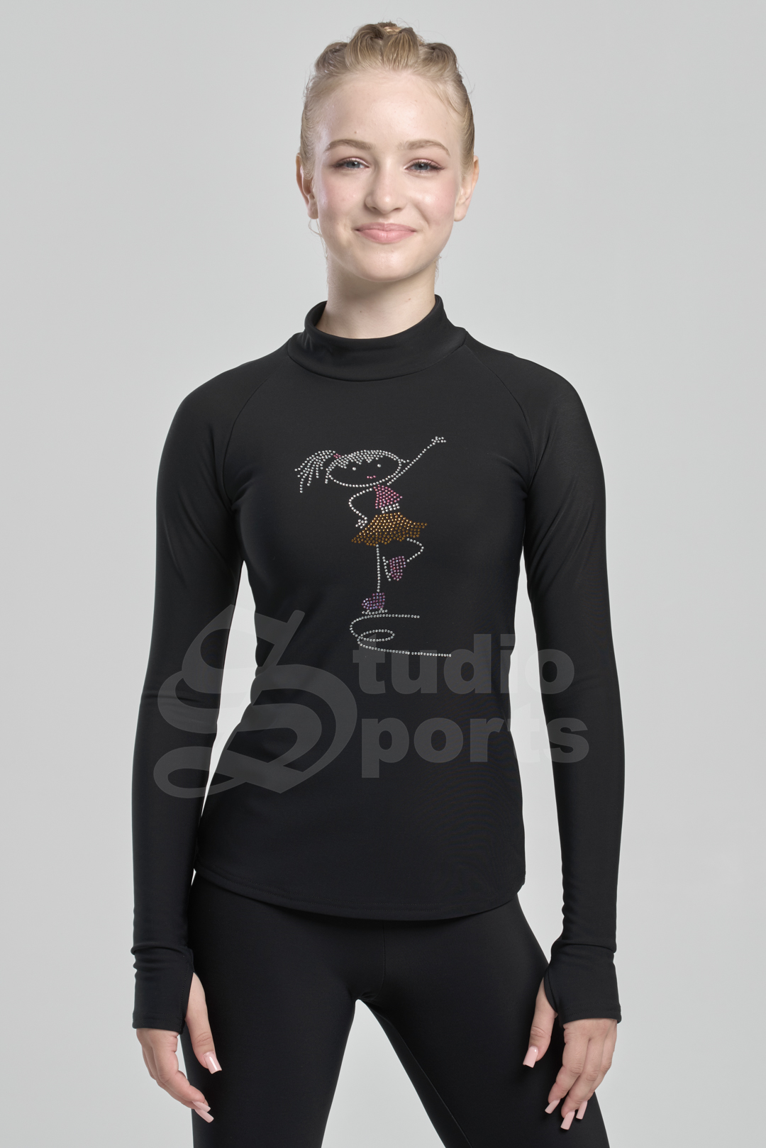 Термо водолазка "Вита" с  фигуристкой
