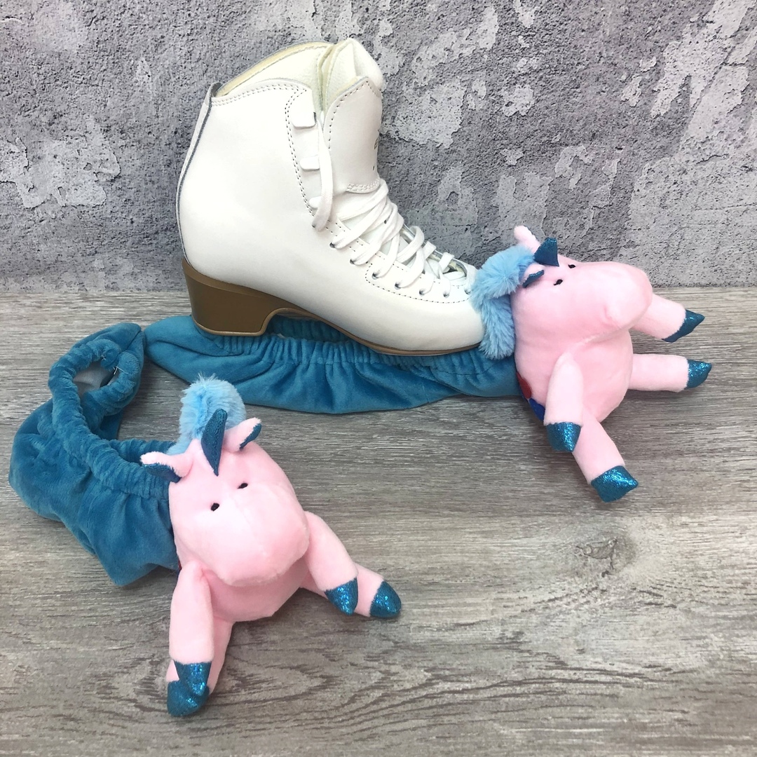 Чехлы-игрушки на лезвия "Единорожки" розовые