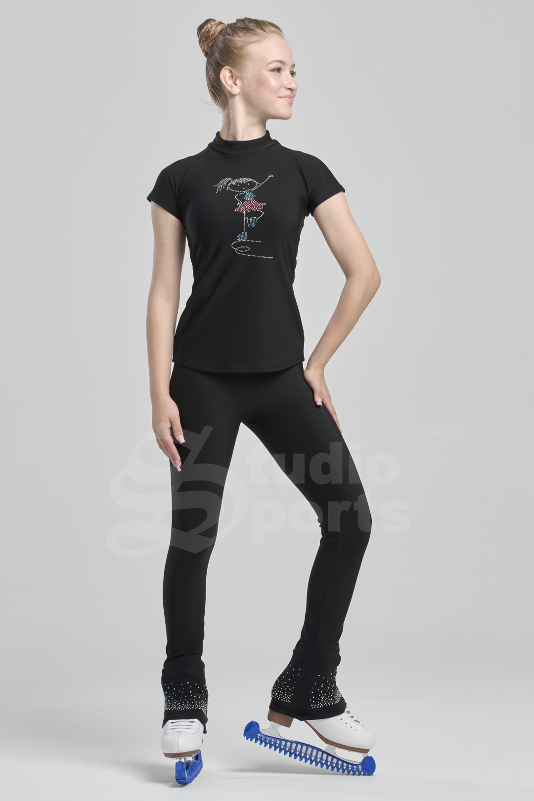 Термо футболка "Реглан" с фигуристкой