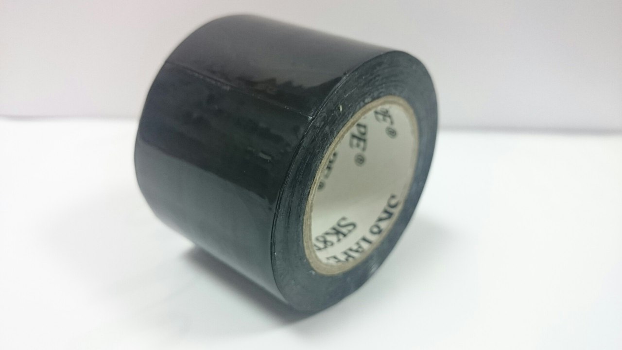 Скотч черный широкий