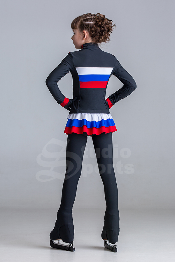 Термо комплект "Триколор" (куртка+юбка+лосины)