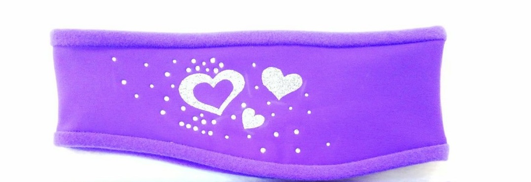 Термо повязка с дизайном сердечки
