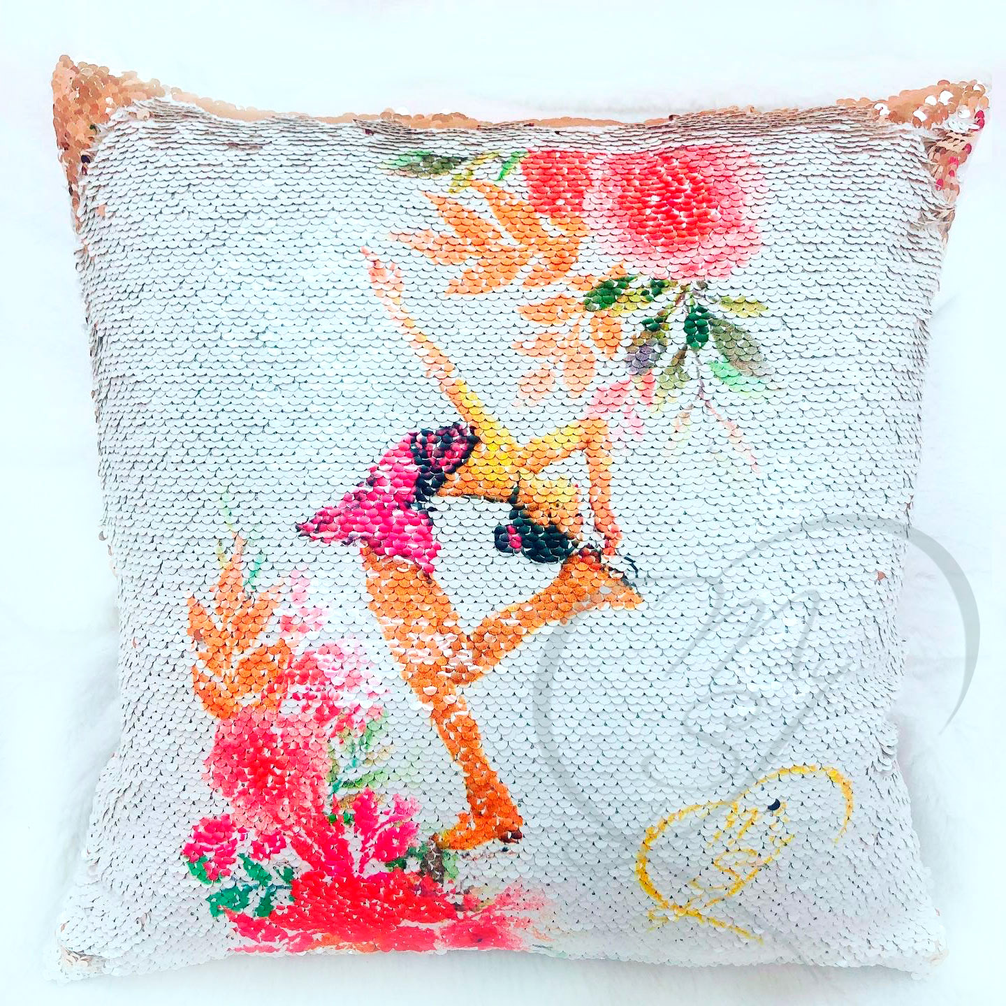 Думочка декоративная с пайетками АРТ. 021