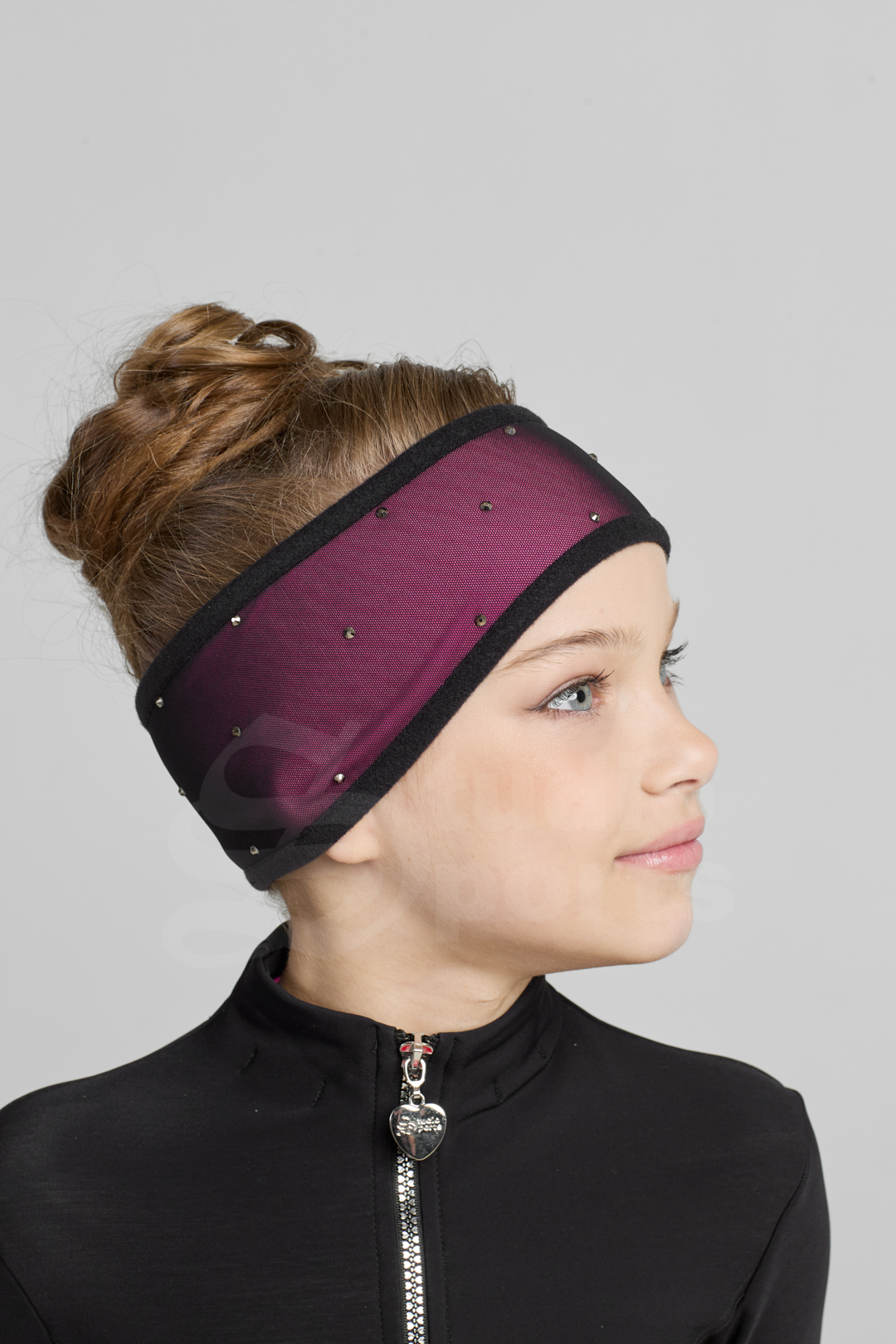 Термо повязка с сеткой и стразами