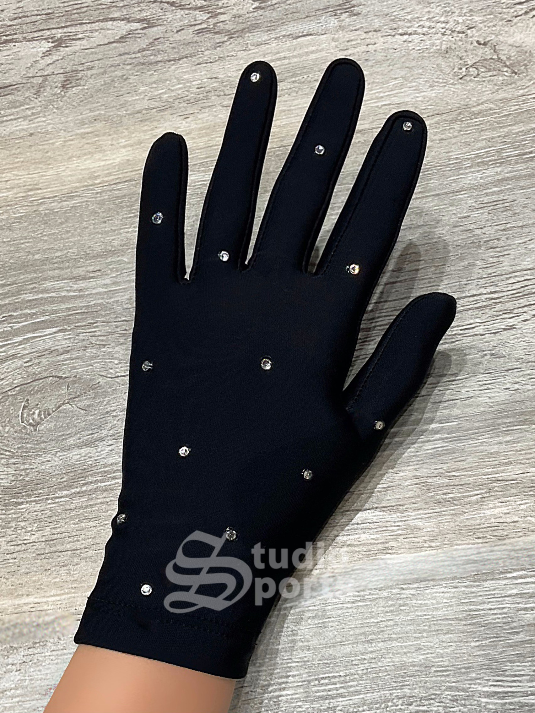 Термо перчатки со стразами