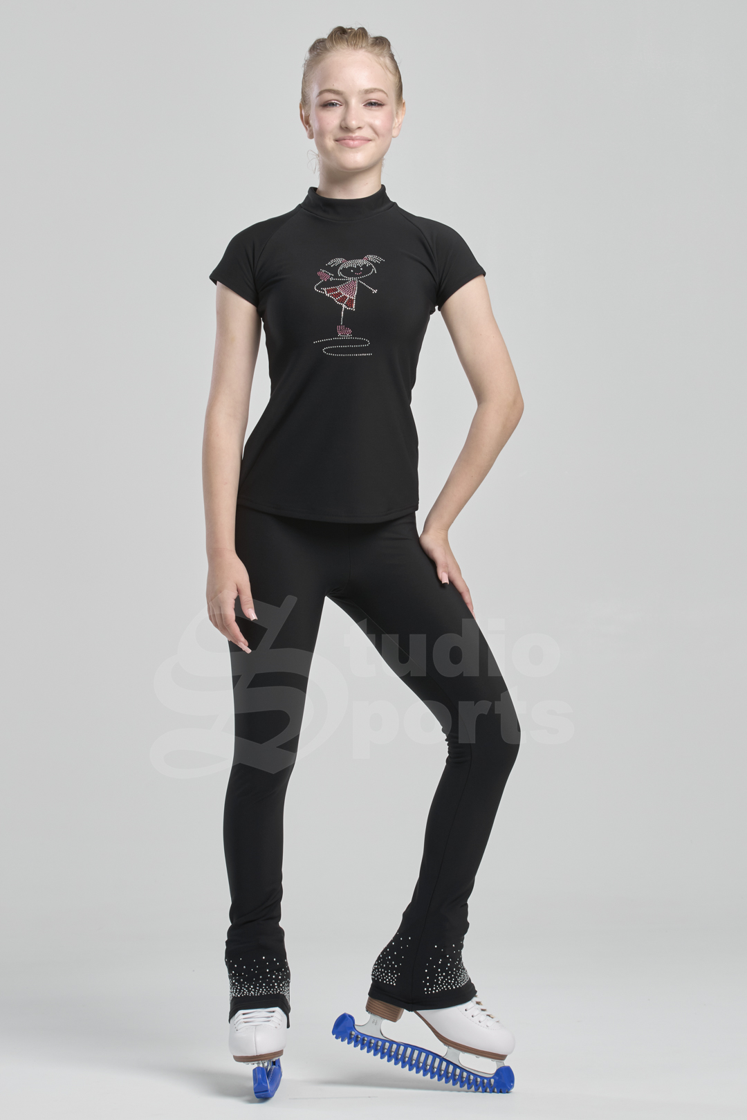 Термо футболка "Реглан" с фигуристкой