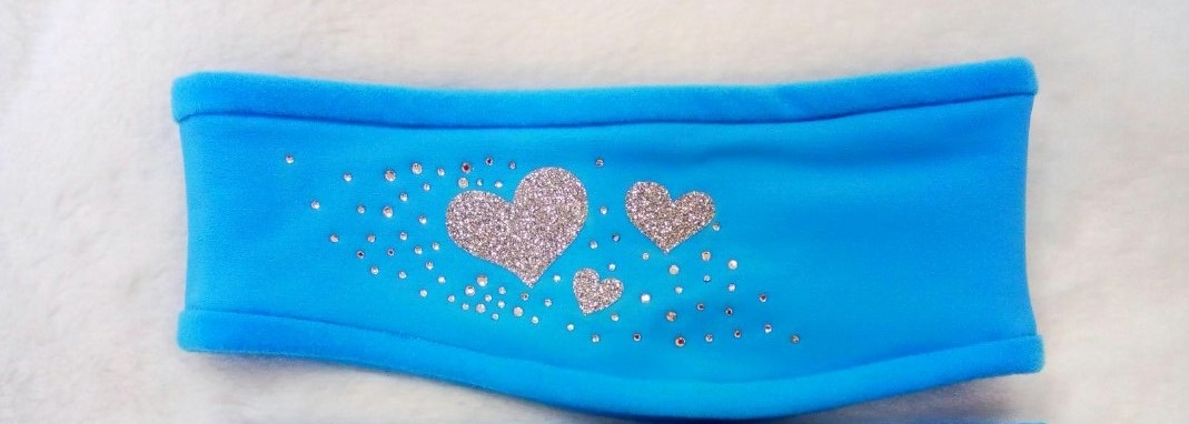 Термо повязка с дизайном сердечки