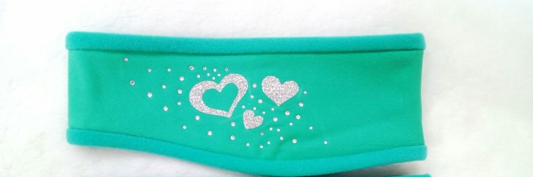 Термо повязка с дизайном сердечки