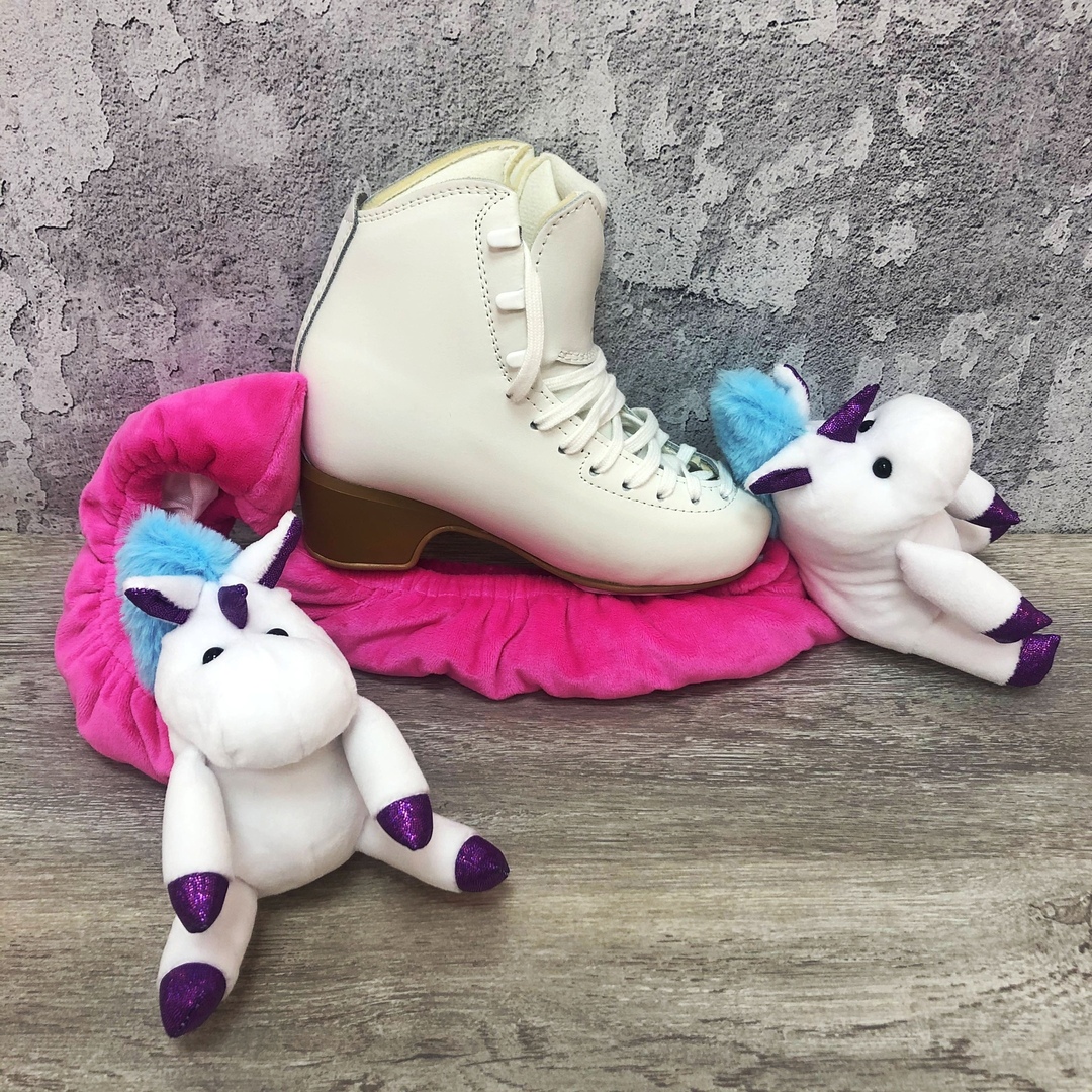 Чехлы-игрушки на лезвия "Единорожки" белые