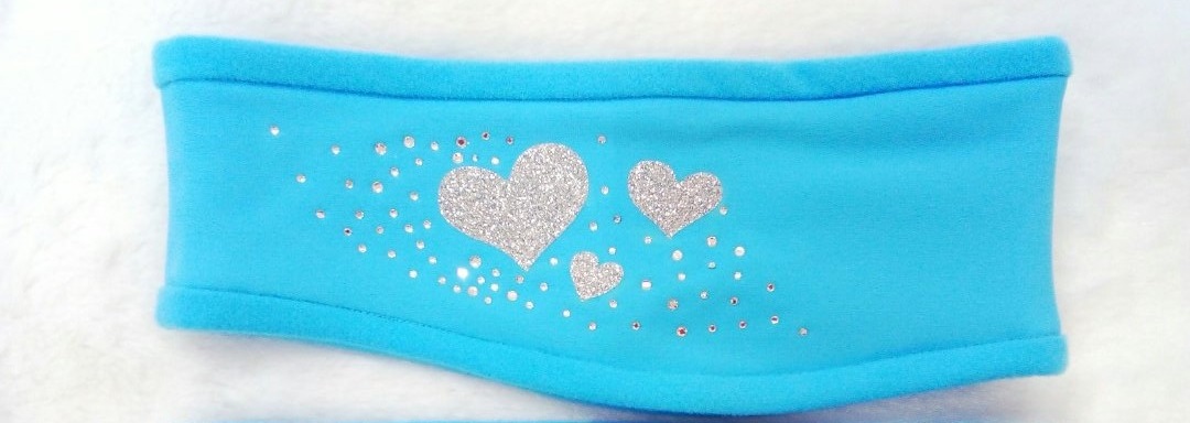Термо повязка с дизайном сердечки