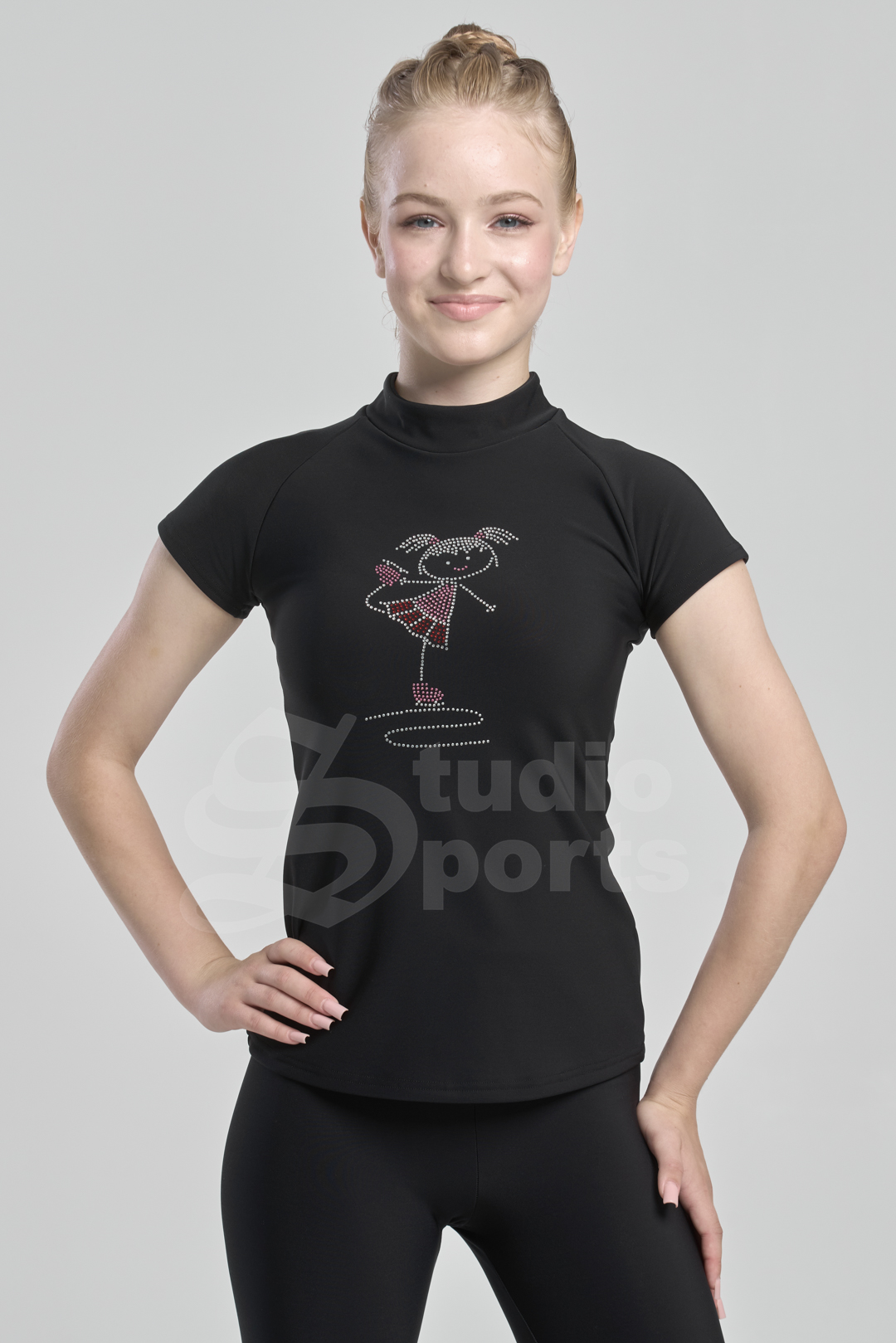 Термо футболка "Реглан" с фигуристкой