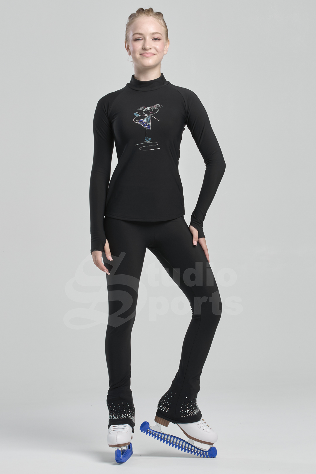Термо водолазка "Вита" с  фигуристкой
