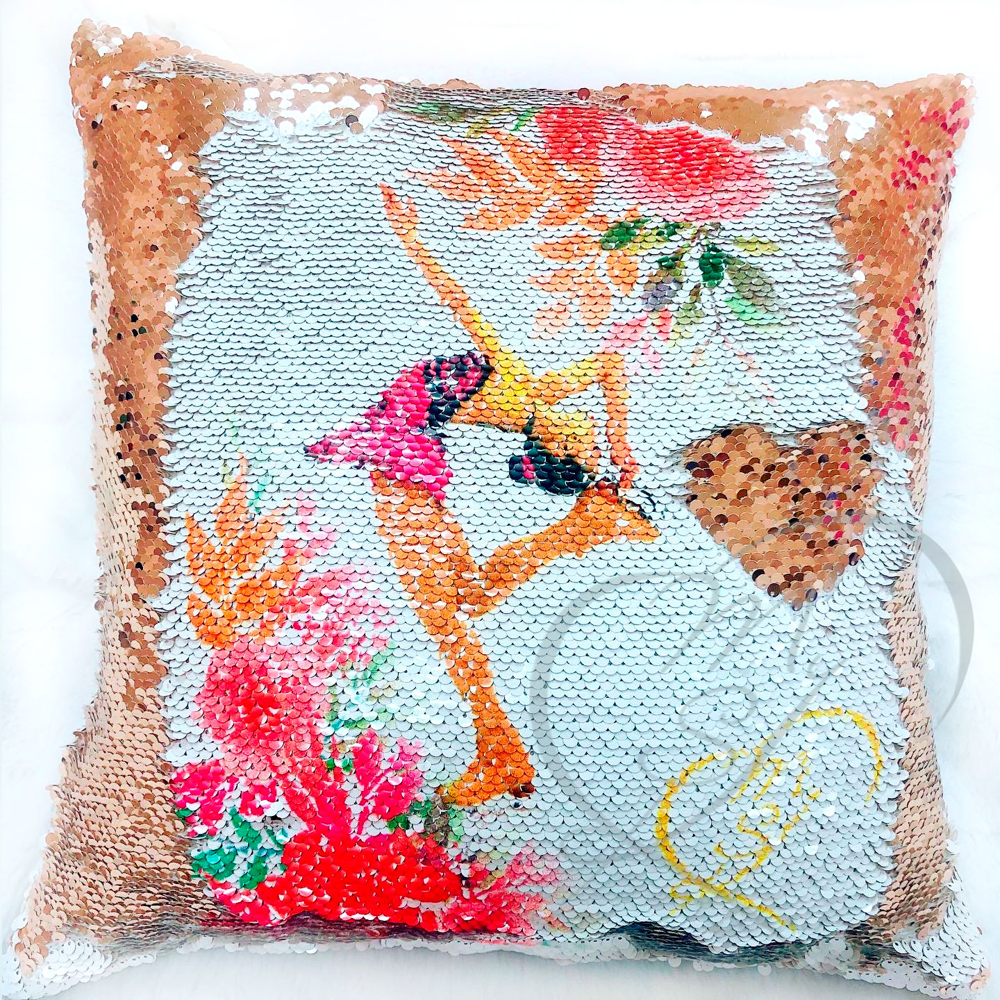 Думочка декоративная с пайетками АРТ. 021