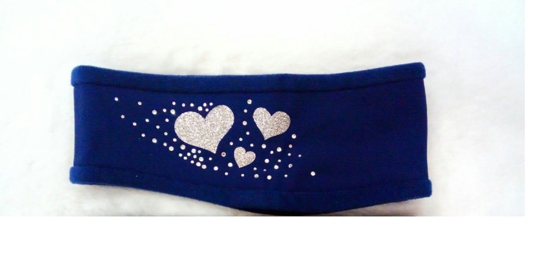 Термо повязка с дизайном сердечки