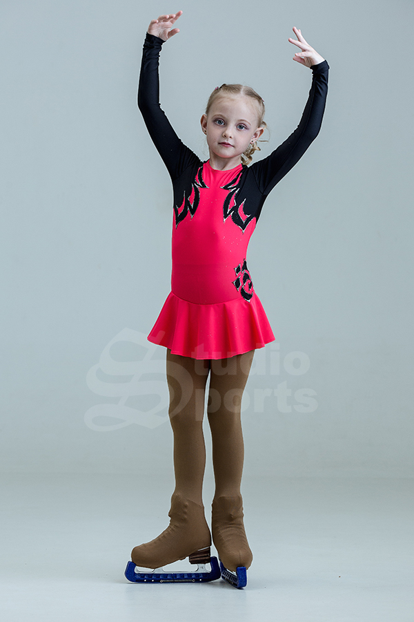 Платье для выступлений "Красное-чёрное"