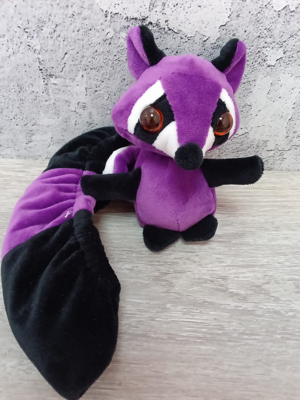 Чехлы-игрушки на лезвия "Енотики" фиолетовые