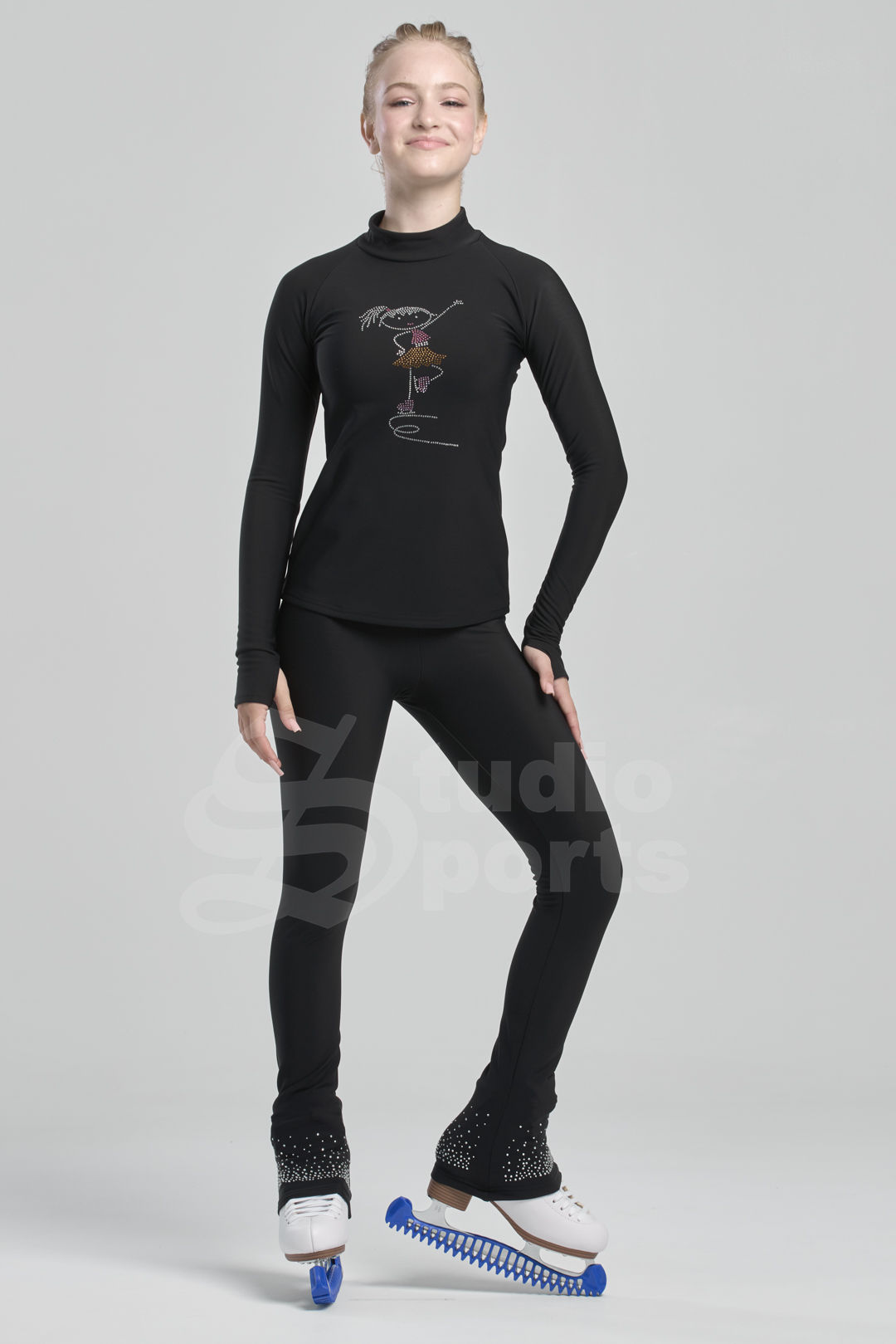 Термо водолазка "Вита" с  фигуристкой