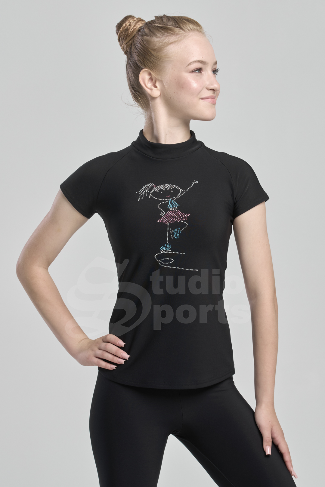 Термо футболка "Реглан" с фигуристкой